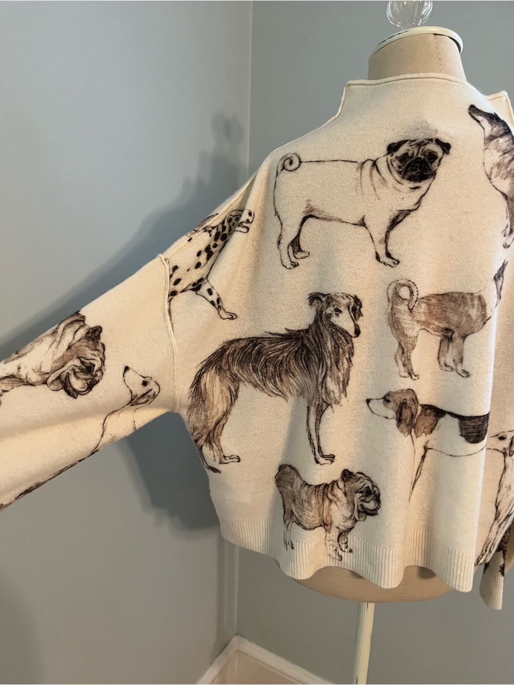 Anthropologie Pilcro Cashmere Dog Print Sweater - Picture 6 of 10